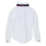 LIU JO camicia tinta unita con foulards Bianco per Bambina GF3028 BIANCO LIU JO 
