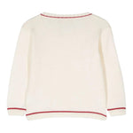 LA STUPENDERIA cardigan tinta unita con profili in contrasto Panna per Neonata WCCR65 PANNA LA STUPENDERIA 