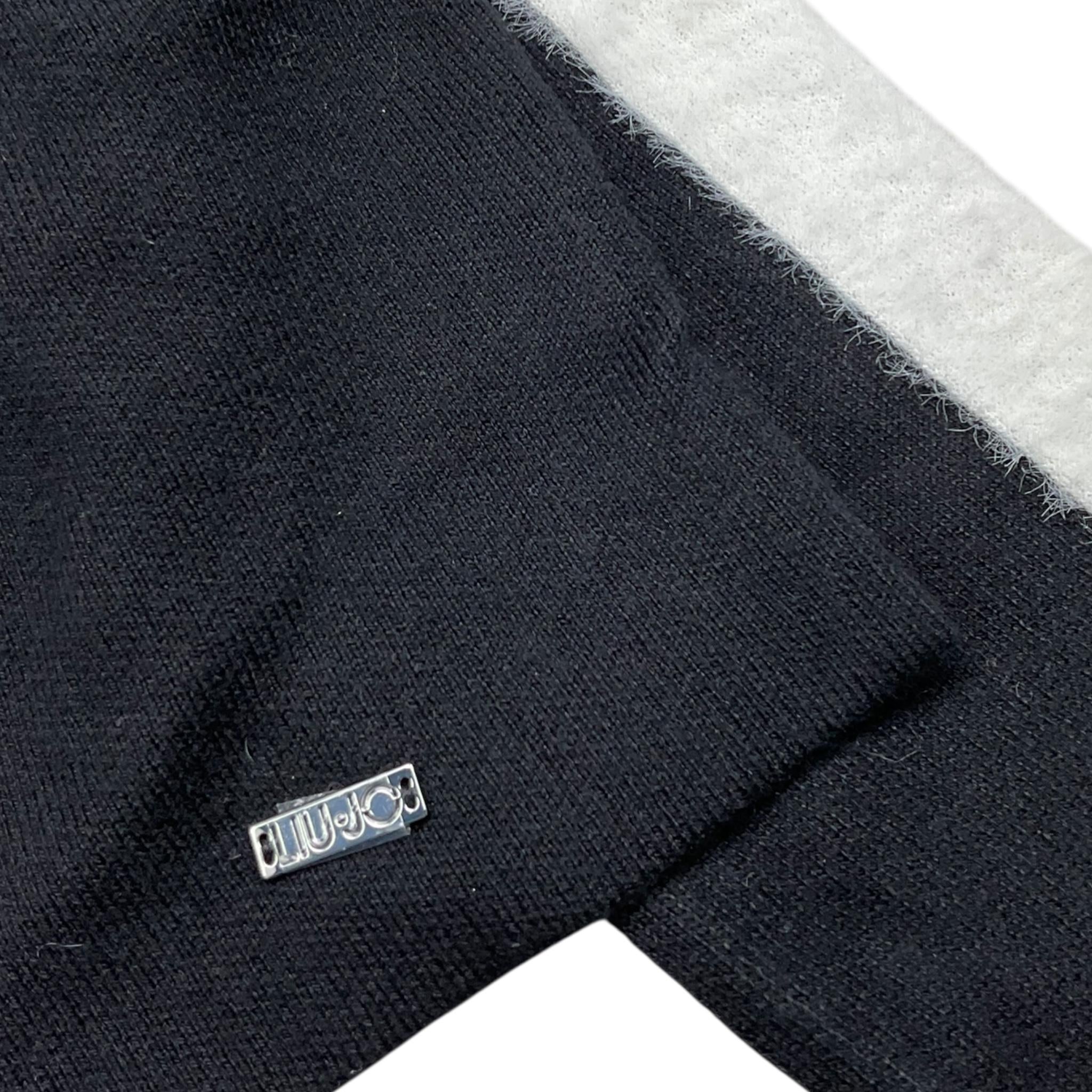 LIU JO maglia tinta unita gircollo con profili in contrasto Nero per Bambina GF4135X NERO LIU JO 