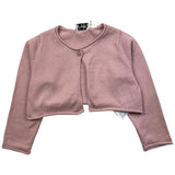The Owl Solid Color Pink Baby Girl Shrug