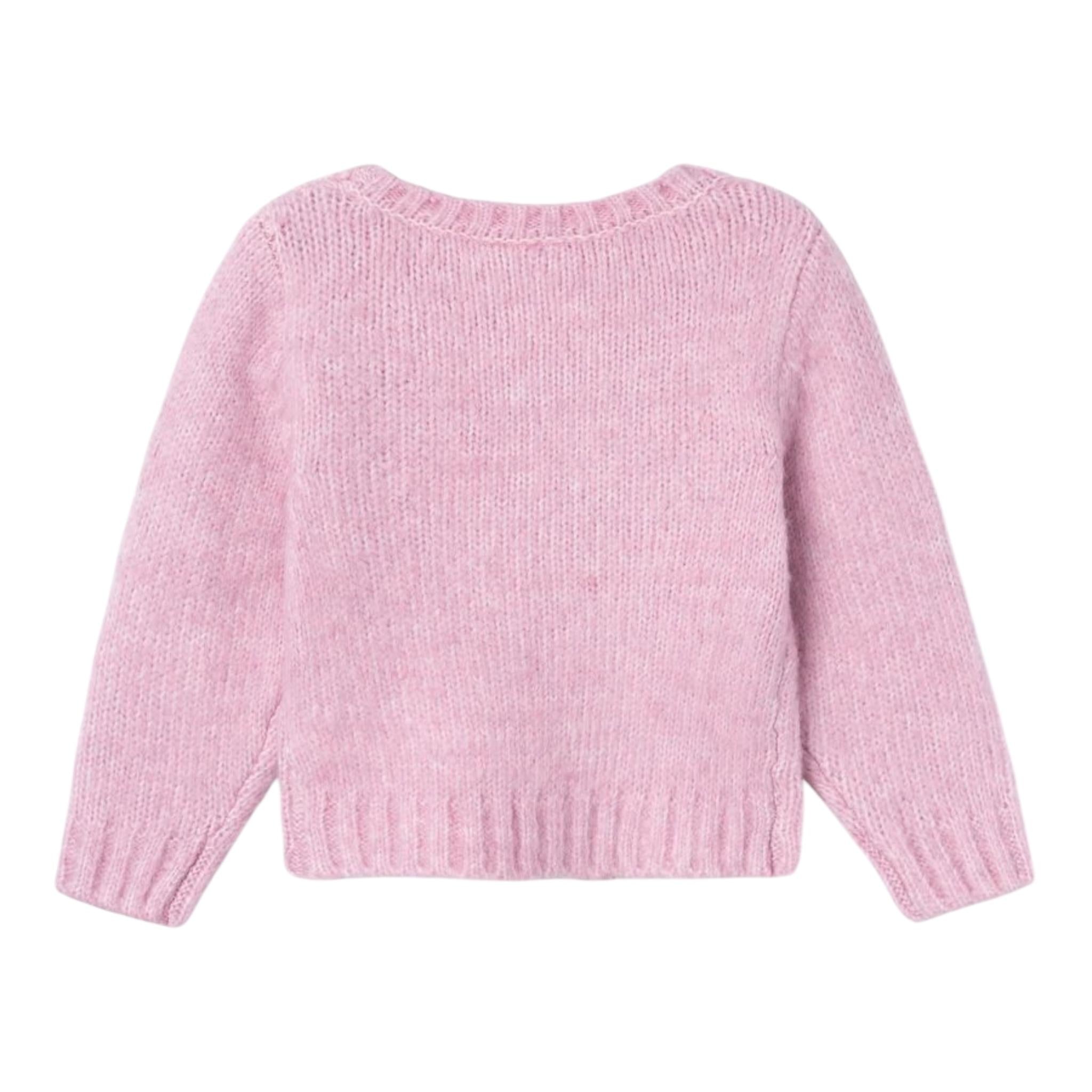 NAME IT maglia tinta unita girocollo con stampa Rosa per Bambina 13233167 ROSA NAME IT 