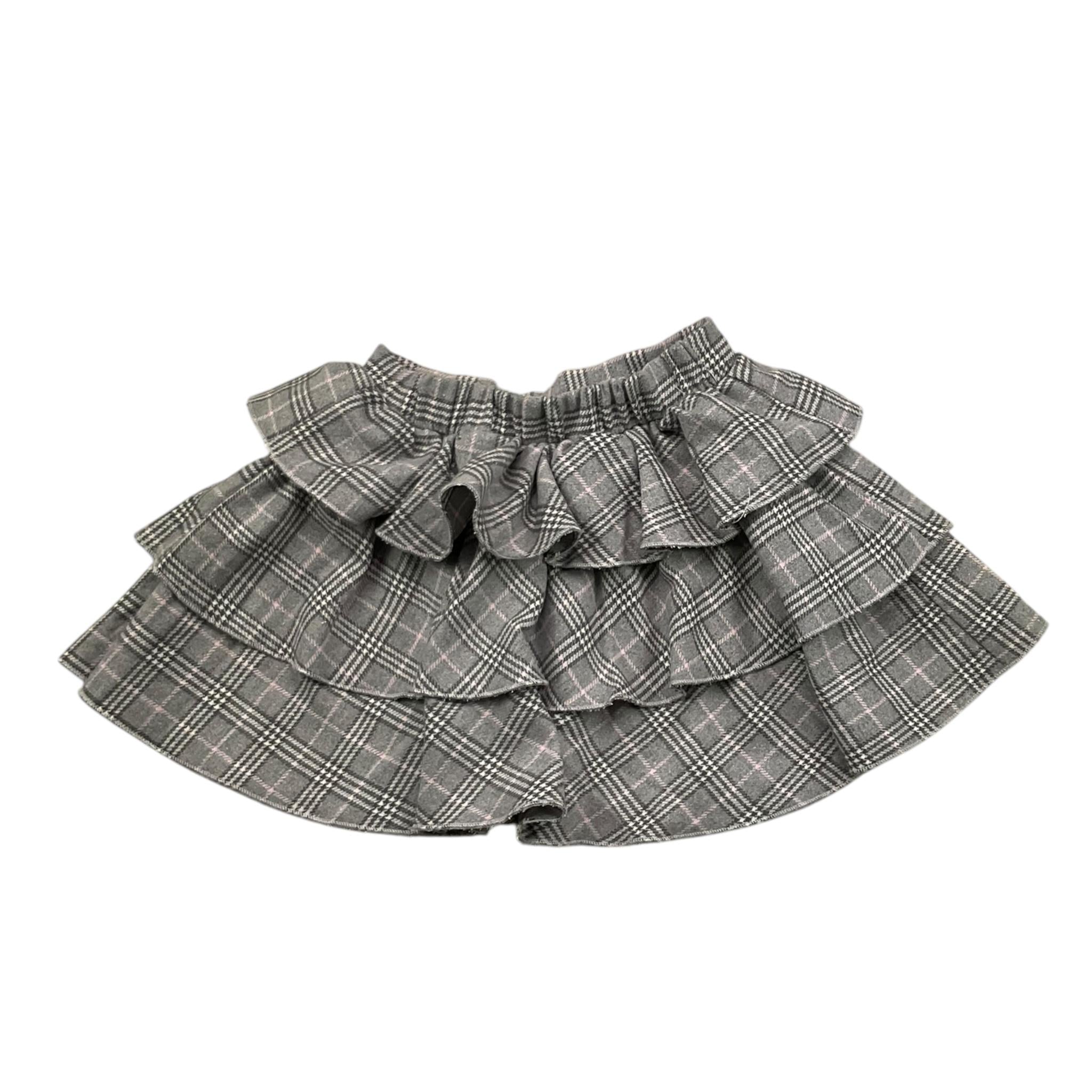 LE BEBE' gonna tinta unita con balze ed elastico in vita Grigio per Neonata LBG6149 GRIGIO LE BEBE' 