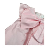 Pure Firenze Abito Mezza Manica Tinta Unita con Fiocco per Neonata PC03226 ROSA PURE FIRENZE 
