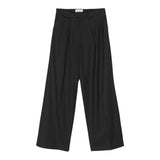 Elisabetta Franchi Palazzo Pants Solid Color With Buttons Black For Girls