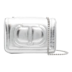 TWINSET borsa tinta unita cn tracolla Argento per Bambina 242GJ8020X ARGENTO TWINSET 