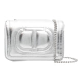 TWINSET borsa tinta unita cn tracolla Argento per Bambina 242GJ8020X ARGENTO TWINSET 