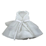 Isabel & Martinez Abito Cerimonia Tinta Unita con Tulle per Neonata IM23B36N BIANCO ISABEL & MARTINEZ 