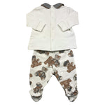 LE BEBE' completo 2 pezzi shirt-ghettina tinta unita Bianco per Neonato LBB4718 BIANCO LE BEBE' 