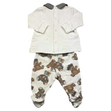 LE BEBE' completo 2 pezzi shirt-ghettina tinta unita Bianco per Neonato LBB4718 BIANCO LE BEBE' 