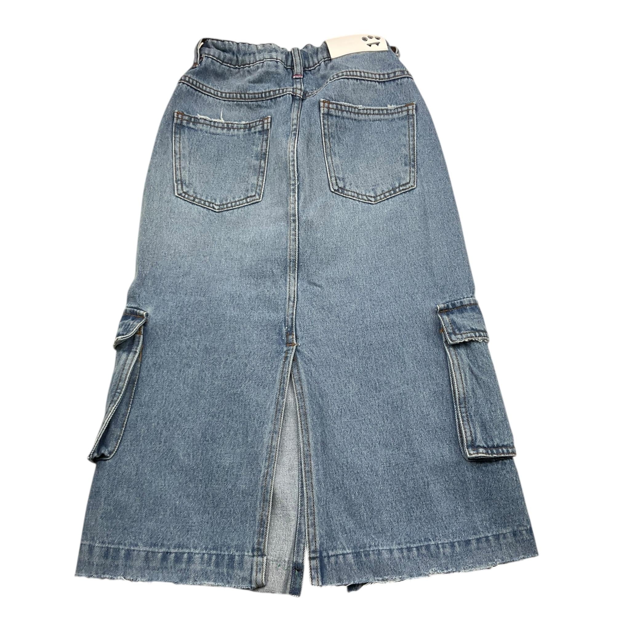 BARROW KIDS gonna tinta unita in denim Azzurro per Bambina F4BKJGSK079 AZZURRO BARROW KIDS 