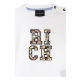 John Richmond T-Shirt Girocollo Tinta Unita con Stampa per Neonato RIP25051TS BIANCO JOHN RICHMOND 