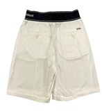 Emporio Armani Bermuda Solid Color With Elastic Waist Cream For Boys