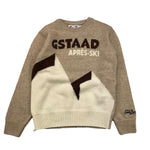 SAINT BARTH maglia tinta unita con stampa Beige per Bambino DU0006 BEIGE SAINT BARTH 