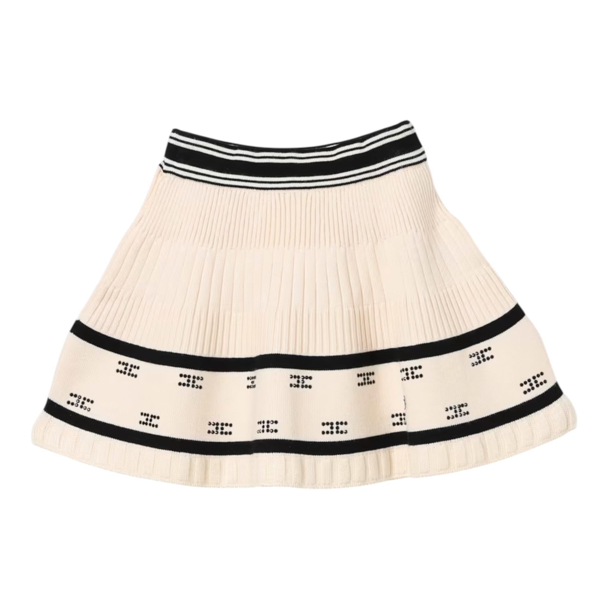 ELISABETTA FRANCHI gonna tinta unita con brillantini Crema per Neonata EGG045 CREMA ELISABETTA FRANCHI 