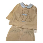 LE BEBE' completo 2 pezzi shirt-ghettina in ciniglia tinta unita Beige per Neonato LBB5082 BEIGE LE BEBE' 