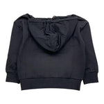 FREDDY felpa tinta unita con cappuccio e stampa Nero per Bambina FR1817 NERO FREDDY 