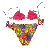 4Giveness Costume Model Slip Solid Color With Multicolor Triangle Pattern For Girls