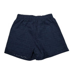 Alice Pi Short Tinta Unita con Ricami per Bambina 2411 BLU ALICE PI 