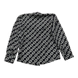 Daniele Alessandrini Solid Color Long Sleeve Shirt With Black Pattern For Boys