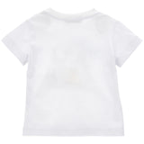 Monnalisa T-Shirt Girocollo Tinta Unita con Stampa per Neonato 28E603 BIANCO MONNALISA 