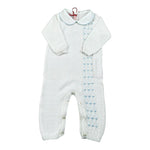 Scaldacuore Tutina Tinta Unita In Maglia per Neonato PS01PE24 BIANCO SCALDACUORE 