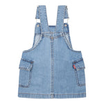 Levi'S Salopette Tinta Unita con Tasconi per Neonata 1EM257 AZZURRO LEVI'S 