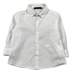 Daniele Alessandrini Camicia Manica Lunga Tinta Unita con Logo per Bambino 1295C00267J BIANCO DANIELE ALESSANDRINI 