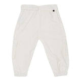 Liu Jo Solid Color Trousers With Elastic Waist White For Girls