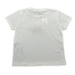 Please T-Shirt Girocollo Tinta Unita con Fiocco per Neonata MB07030G71 BIANCO PLEASE 