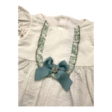 Valentina Bebes 2 Piece Set Shirt-Pants White/Green For Newborn Baby Girl