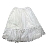 Philosophy Plain Skirt With Buttons And White Sangallo Lace For Girls