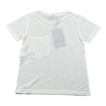 Please T-Shirt tinta unita con Taschino Panna per Bambino MBB9030B72X PANNA PLEASE 