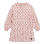 GUESS abito girocollo tinta unita con fantasia Rosa per Bambina K4BK17Z2PA0 ROSA GUESS 