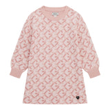 GUESS abito girocollo tinta unita con fantasia Rosa per Bambina K4BK17Z2PA0 ROSA GUESS 
