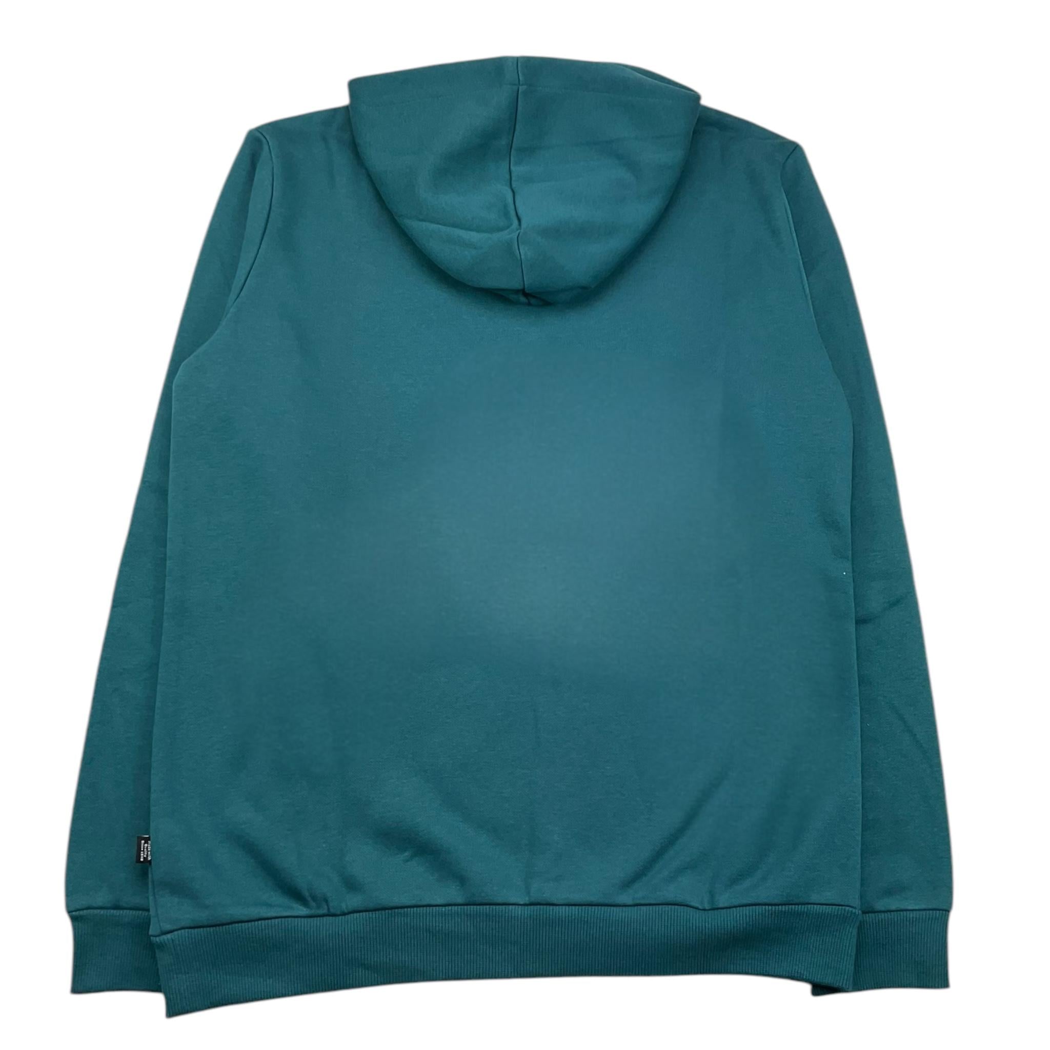 PUMA felpa tinta unita con cappuccio e stampa logo Verde per Bambino 586965 VERDE PUMA 