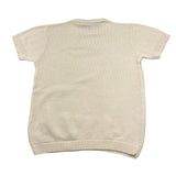Emanuel Pris T-Shirt In Maglia Mezza Manica Tinta Unita per Bambino ETS3143R PANNA EMANUEL PRIS 