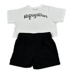 Refrigiwear Completo 2 Pezzi Bicolore T-Shirt-Shorts per Bambina RG1470W25XX BIANCO/NERO REFRIGIWEAR 