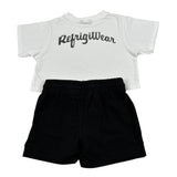 Refrigiwear Completo 2 Pezzi Bicolore T-Shirt-Shorts per Bambina RG1470W25XX BIANCO/NERO REFRIGIWEAR 