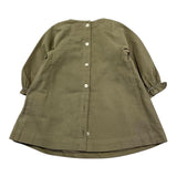 TARTINE ET CHOCOLAT abito tinta unita manica lunga con ricami Verde per Neonata ROBE23 VERDE TARTINE ET CHOCOLAT 