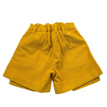 SIMONETTA short tinta unita con girovita regolabile Giallo per Bambina BKUXV035 GIALLO SIMONETTA 