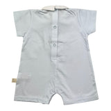 Baby Gi Romper Half Sleeve Solid Color Blue For Newborn