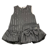 LE BEBE' abito tinta unita giromanica con paillettes Grigio per Neonata LBG6150 GRIGIO LE BEBE' 
