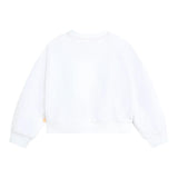 Billieblush Baby Girl Solid Color Crewneck Sweatshirt White Print