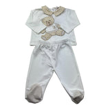 Le Bebe Completo 2 Pezzi Shirt-Ghettina per Neonato LBB5278 BIANCO LE BEBE 