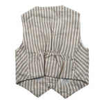 Manuel & Frank Gilet Tinta Unita con Bottoni E Fantasia A Righe per Bambino MF5155NJ BEIGE MANUEL & FRANK 