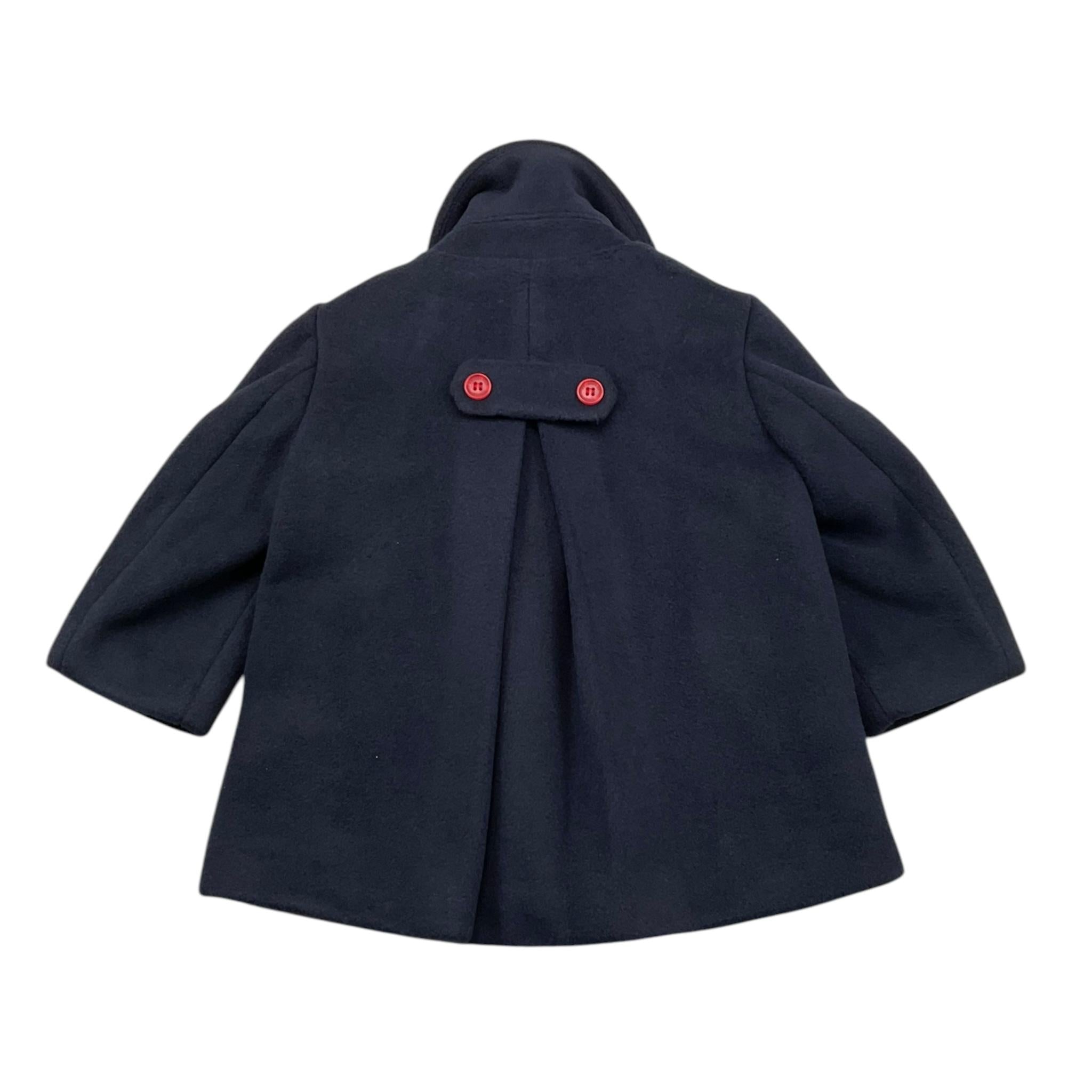 TRUSSARDI cappotto tinta unita con bottoni in contrasto Blu per Neonata TIA25203GC BLU TRUSSARDI 