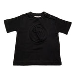 Cesare Paciotti T-Shirt Girocollo Tinta Unita con Stampa per Neonato TSP5114B NERO CESARE PACIOTTI 