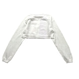 Twinset Plain Buttoned Shrug White For Girls