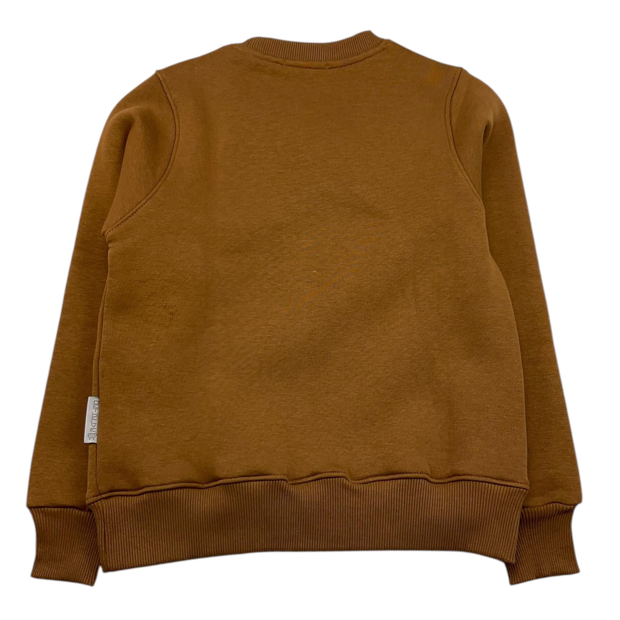 DETWELVE felpa chiusa girocollo tinta unita Marrone per Bambino CB650 MARRONE DETWELVE 