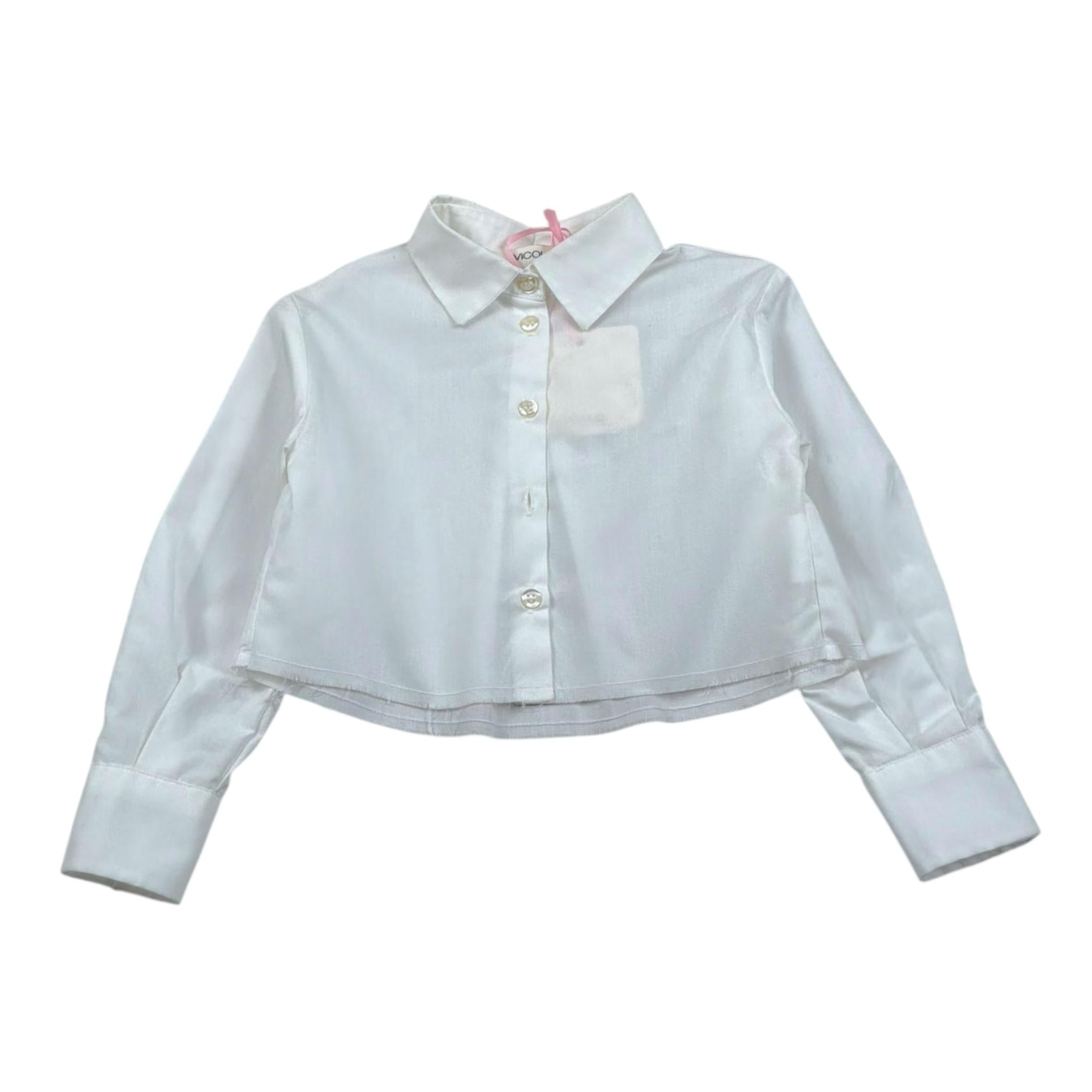 Vicolo Camicia Manica Lunga Tinta Unita per Neonata 3141CY1127N PANNA VICOLO 